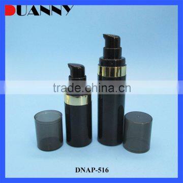 15Ml 30Ml 50Ml Black Round Face Cream Airless Pump Bottle