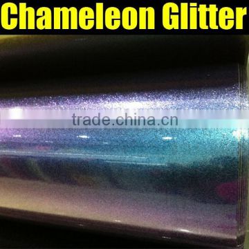 Chameleon glitter wrap film for car body decoration 1.52*20M/Roll