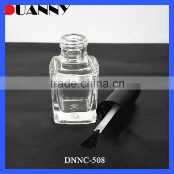 Clear Glass Nail Polish Bottle With White Cap Packaging,Clear Nail Polish Bottle With White Cap