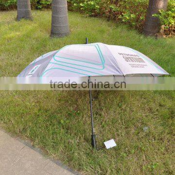 Cheap Auto Open Windproof Promotional Custom UV Protective Corporate Stick Umbrella