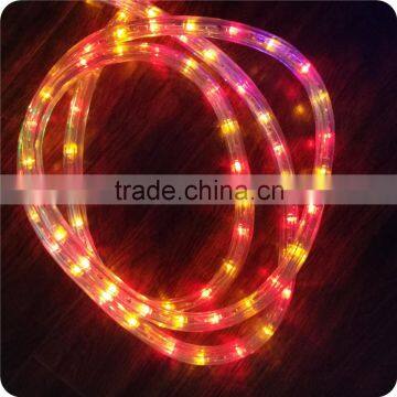 Bi-colors 36leds chasing 3 wire hanging rope lights