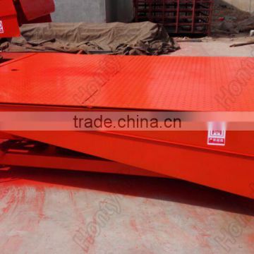 6 T stationary hydraulic yard ramp/loading dock ramp leveler