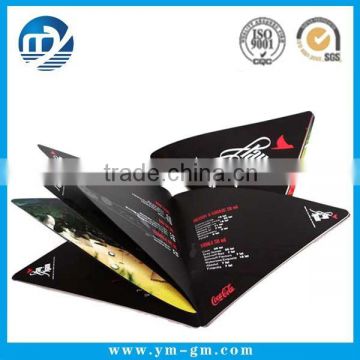 Promotional special design triangle shape menu for hotel