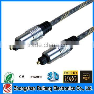 NEW 2015 Factory 12 core optical fiber cable with rca connector plug