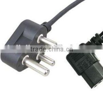 16A 250V South Africa power plug to C13 right angle with SABS approval