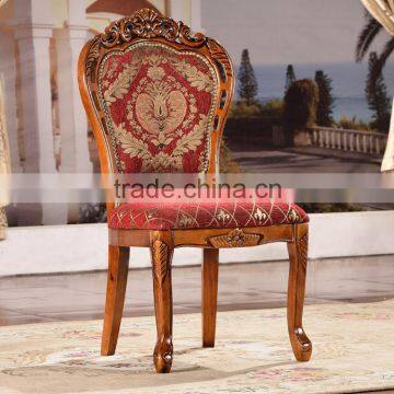 Restaurant solid wood dining chairs hand carved chair furniture from foshan