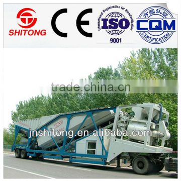 YHZS50 50m3/h mobile concrete batch plant with CE and ISO