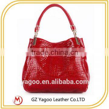 Good Quality Leather Handbag Ladies Purses and Handbags Croco Handbag photo-2