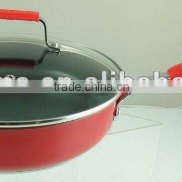 Commercial stainless steel frying pan