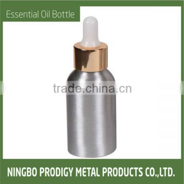 ALUMINUM ESSENTIAL OIL BOTTLE WITH DROPPER