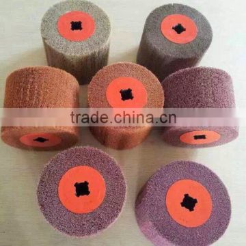 Square Hole Wire drawing polishing wheel Flexible Abrasive Wheel