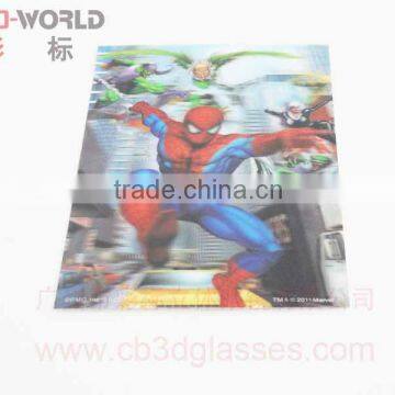 Hero spider man stereo postcard 3d