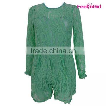 Wholesale Plus Size Sexy Lace Women Jumpsuit photo-6