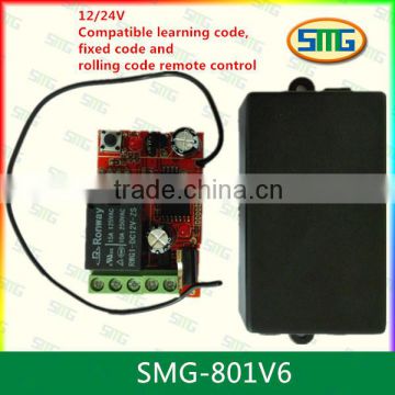 SMG-801V6 12V/24V 10A Relay Wireless RF Remote Control Transmitter + Receiver