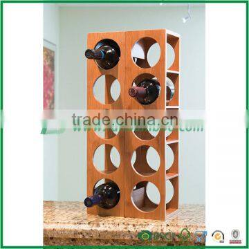 Free standing bamboo wine rack