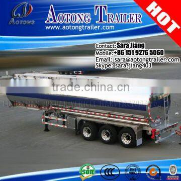 cimc quality 45 m3 tri axle fuel tank semi trailer/aluminum alloy tanker/liquid tanker semi trailer