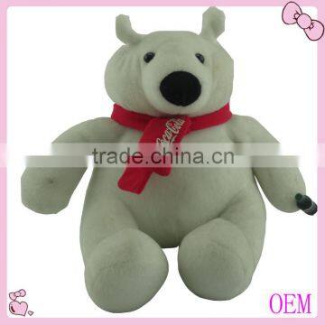 Stuffed Plush Polar Bear in white