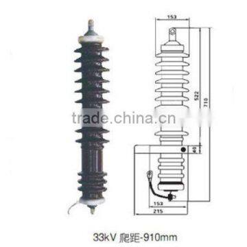 Порcelainный молниезащитный arrester 33 кВ