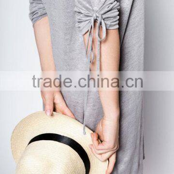 Light Grey Linen Dress Cute Dress Mini Dress photo-5
