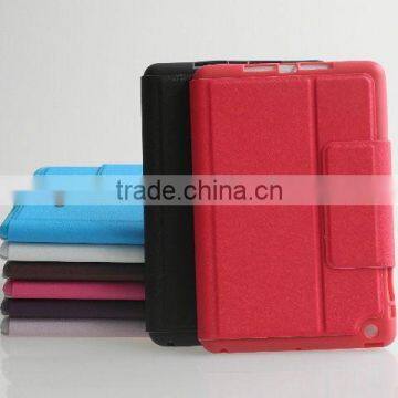 electric tension leather book cover case for ipad mini