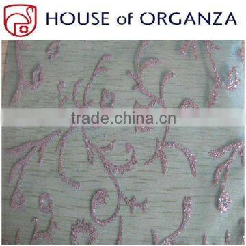 Bronzed Organza Fabric for Holiday Decoration