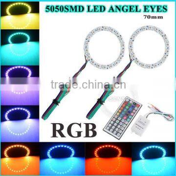 Auto RGB SMD Angel Eyes 60mm for cars Color Changing SMD LED , eagle eyes auto lamp