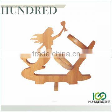 Eco-friendly Hot Selling High Quality Novelty Bamboo Wine Bottle Holder photo-2