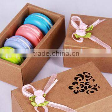 macaron kraft box Hot sale cheap cake boxes,customized design paper gift box MACARON BOX