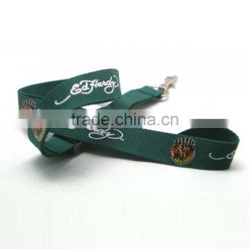 Custom screen printing white led lanyard with badge holder
