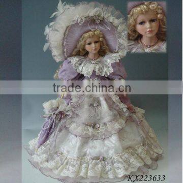 22 inch Beautiful cute victoria porcelain doll