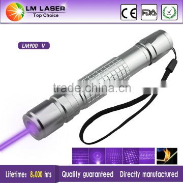 200mw 405nm violet purple blue burning laser pointer with rechargeable battery and charger