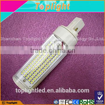 CRI80 SMD2835 plug lamp 120degree G23/G24/E26/E27 led pl 9w led g24 pl lamp