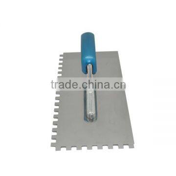 German Notched Stainless Steel Plastering Trowel With Wooden Handle photo-4