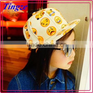 Fashion Cotton emoji Style Baseball Hats Kids emoji cap kids Emoji hat