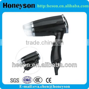 hotel appliances folding 1200W black or white hairdryer 220V for guest room                        
                                                Quality Choice