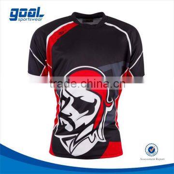 2015 High quality custom sublimated cool design rugby jersey