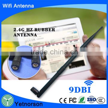 2400-2500MHz laptop small SMA connector 2.4g 9dBi wifi antenna