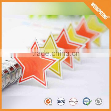 15-0054 Puzzles legal pad fridge paper magnets star shape fridge magnets