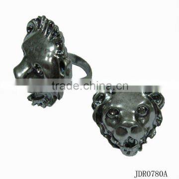 lion head alloy ring