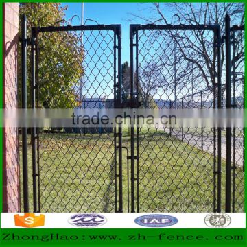 Modern PVC coated iron wire mesh fence gate and fence Designing