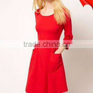 women dress with a high and fitted waist D-1428