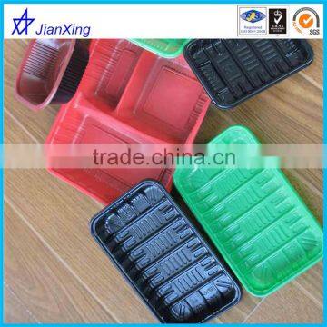 plastic food safety disposable food tray with lid