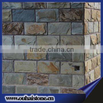 Private country yard villa decorative natural stone material house mushroom slate