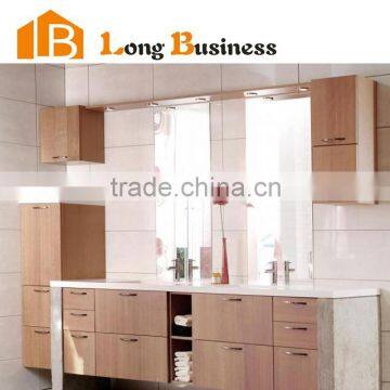 LB-JX2031 Wood veneer large modern bathroom cabinet