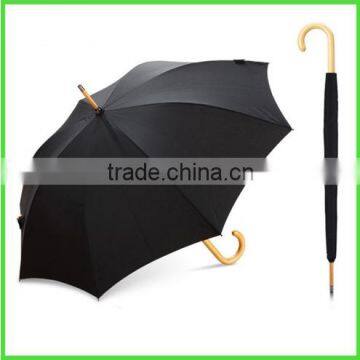 High quality stick auto open wood wholesale custom umbrella stick rain umbrella,straight umbrella,golf umbrella