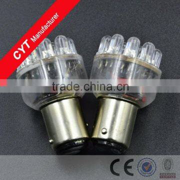 Car bulb 1W DC12V BA15D 12 x 2 LED White Motorcycle Indicator lights Brake Light Tail light