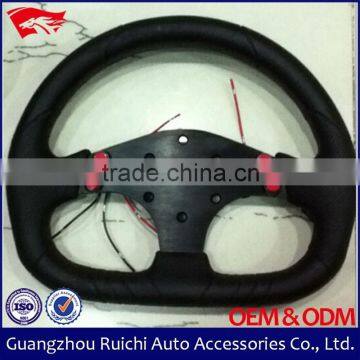 Game Steering Wheel Factory in Guangzhou China Flat Bottom Steering Wheel