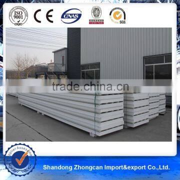 0.7mm PPGI Steel 1000mm Width PU Sandwich Panel