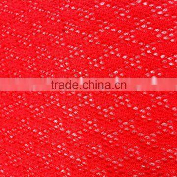 Good quality red plum blossom mesh fabric For Shoes