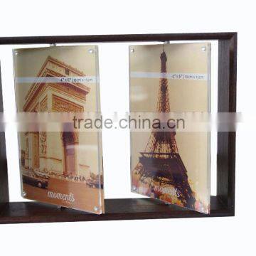 Double Rotating Acrylic Photo Frame